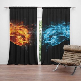 Sablio Záves Ohnivé päste: 2 ks 140x250 cm