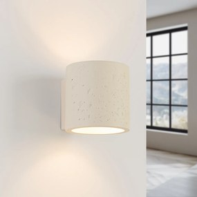 Nástenné svietidlo Orbis, 1x béžové betónové tienidlo