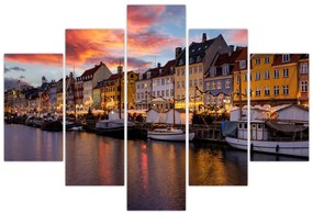 Obraz - Nyhavn, Kodaň (150x105 cm)