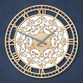 DUBLEZ | Drevené nástenné hodiny - Ornamenty