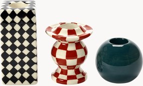 Ručne dokončené kameninové svietniky Les Objets Mouleversants, 3 ks