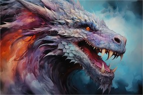 Obraz - Ilustrácia draka (90x60 cm)