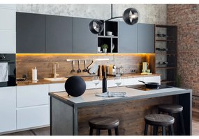 Stropné svietidlo Toledo, 2x čierne/transparentné sklenené tienidlo, B