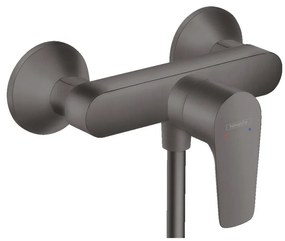 Hansgrohe Talis E, nástenná páková sprchová batéria, kefovaná čierna chrómová, HAN-71760340