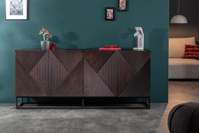 Dizajnová komoda Annabella 177 cm hnedé mango