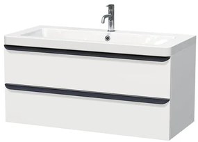 Kúpeľňová skrinka s umývadlom Naturel Pavia 105x53x49 cm biela mat PAVIA3105ZCE, 1 ks