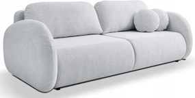 Pohovka trojsedačka Ovalia (svetlosivá čierna)