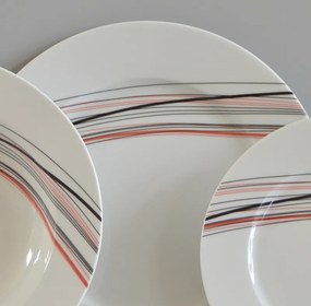 Thun tanierová súprava Sylvie čiary 18-dielná