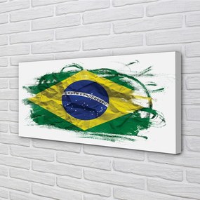 Obraz canvas vlajka Brazílie 120x60 cm