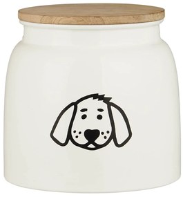 Ib Laursen Plechová dóza na granule pre psy White 2,2 l