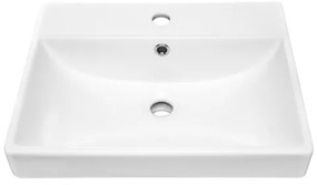 COMAD UN-RITA-GW-60 - Umývadlo na dosku RITA 60x40 cm keramika/biela lesklá