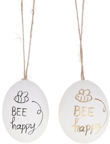Závesné slepačie vajíčko BEE HAPPY - viac variantov