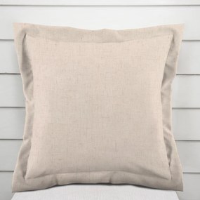 Biante Dekoračná obliečka na vankúš s lemom PM-128 Prírodná režná 45 x 45 cm