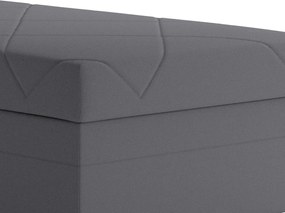 Posteľ Evelina 90x200 cm, stredne šedá látka