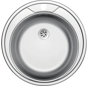 Nerezový drez Sinks Round 510M 0,6 mm matný