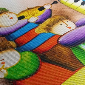 Obraz - Hudobníci, maľba (90x60 cm)