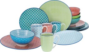 XXXLutz KOMBINOVANÝ SERVIS Mediterran II 16-dielne Creatable - Online Only bytové doplnky - 007768125801