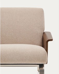 Svetlohnedá ženilková pohovka 205 cm Amsen – Kave Home