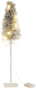Vianočný zasnežený stromček s Led svetielkami Branch M - 13*13*58 cm