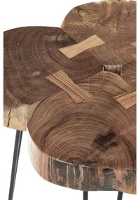 Odkladací stolík s doskou z akácie 50x50 cm Nandri – Premier Housewares