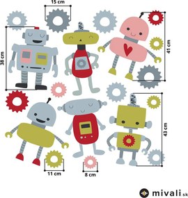 Samolepky na stenu - Roboti II.