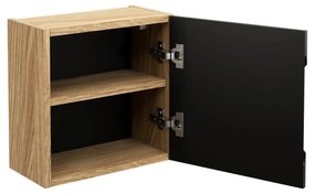 Skrinka pod umývadlo Casad 100 cm čierna/dub wotan