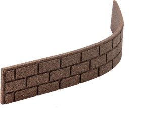 Záhradná palisáda BRICKS 120 x 15 cm, hnedá (so spojkou a klincami) MHEU5000060