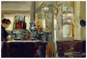 Obraz - Style of Edouard Manet, Bon Bock Cafe, reprodukcia (90x60 cm)