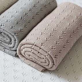 Bambusová prikrivka púdrovo ružová 80×100 cm