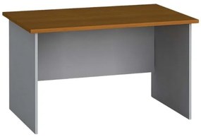 Kancelársky písací stôl PRIMO FLEXI, rovný 120x80 cm, sivá / čerešňa