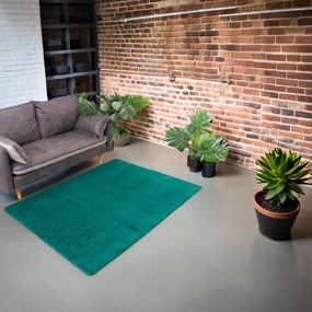 Koberec RABBIT 3D fľaškovo zelený