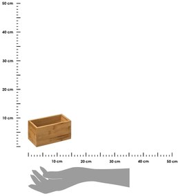 Drevený kuchynský organizér Bala, 18x9,5x9 cm