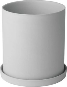 Sivý porcelánový kvetináč Blomus Nona