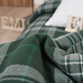 Flanelové obliečky Plaid Green EMI