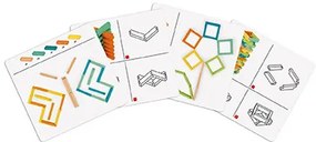 Drevená stavebnica s predlohami - 60 ks