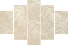 Obraz - Listy v textúre (150x105 cm)