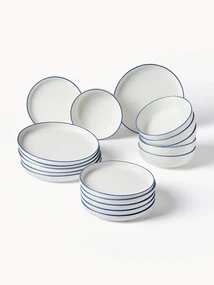 Porcelánová súprava tanierov Facile, 6 osôb (18 dielov)