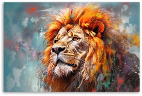 Gario Obraz na plátne Pozorný lev Rozmery: 60 x 40 cm