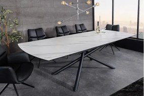 Rozkladací jedálenský stôl Mikado 46495 180/230x90cm Ceramik white marble  - Komfort-nábytok