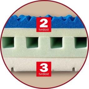 Drevočal Matrac z bio peny Zafora + zadarmo 1× vankúš Lukáš Veľkosť: 200 x 100 x 21, Poťah: SilverGuard