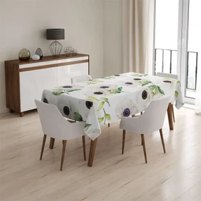 Sablio Obrus Biele sasanky - 90x90 cm