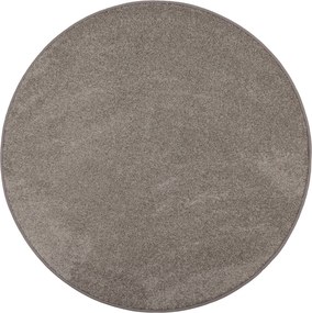 Vopi, AKCIA: 100x100 (průměr) kruh cm Kusový koberec Capri béžový kruh, hnedá