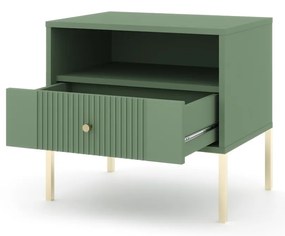 Nočný stolík Iseo II 54 cm zelený