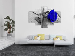 Obraz - Modrá ruža (150x105 cm)