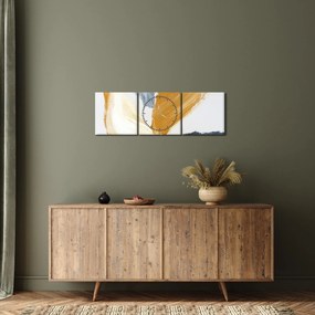 Obraz - Minimalistická maľba (s hodinami) (90x30 cm)