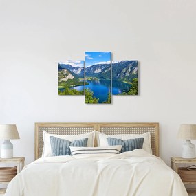 Obraz - Halštatské jazero, Hallstatt, Rakúsko (90x60 cm)