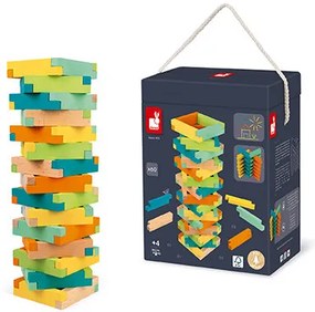 Drevená stavebnica s predlohami - 60 ks