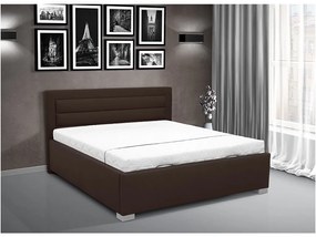 Čalúnená posteľ s elektrickým otváraním úložného priestoru IKARUS 160 Farba: eko čierná