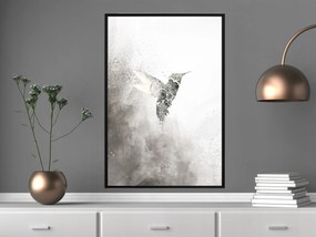 Artgeist Plagát - Ethnic Hummingbird [Poster] Veľkosť: 20x30, Verzia: Čierny rám