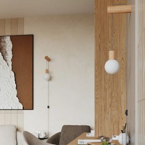 Nástenné svietidlo v prírodnej farbe Arcadia – Sollux